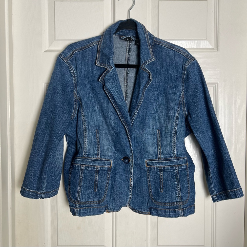 a.n.a Classic Blue Jean Jacket